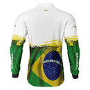 Camisa GG Agro Brk Brasil Branca com Proteção Solar UV50+