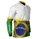 Camisa G Agro Brk Brasil Branca com Proteção Solar UV50+